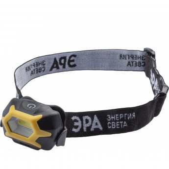Фонарь налобный светодиодный ЭРА РАБОЧИЕ ПРАКТИК GB-701 на батарейках с адаптивным уголом наклона 3 режима желто-черный Фонарь налобный светодиодный ЭРА РАБОЧИЕ ПРАКТИК GB-701 на батарейках с адаптивным уголом наклона 3 режима желто-черный