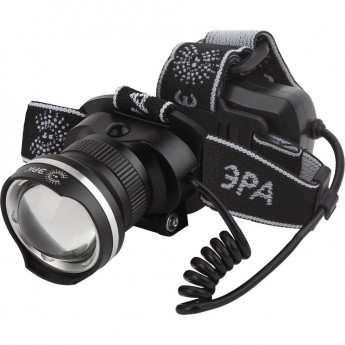 Фонарь налобный светодиодный ЭРА GA-806 аккумуляторный мощный 3 режима черный c регулируемая фокусировка луча Фонарь налобный светодиодный ЭРА GA-806 аккумуляторный мощный 3 режима черный c регулируемая фокусировка луча