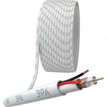 Кабель для аналогового видеонаблюдения ЭРА K-0.5-PVC Кабель для аналогового видеонаблюдения ЭРА K-0.5-PVC