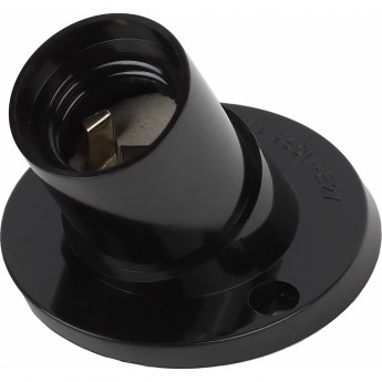 Патрон ЭРА Е27 настенный бакелит черный x50 Патрон ЭРА Е27 настенный бакелит черный x50