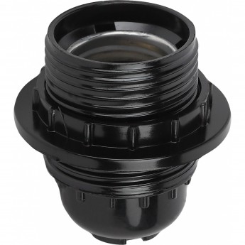 Патрон ЭРА Е27 с кольцом бакелит черный x50 Патрон ЭРА Е27 с кольцом бакелит черный x50