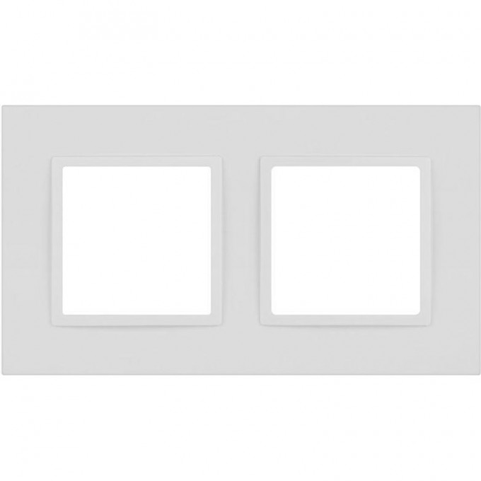 Рамка для розеток и выключателей ЭРА ELEGANCE Б0065824 14-5012-01М Classic на 2 поста матовый белый B0065824