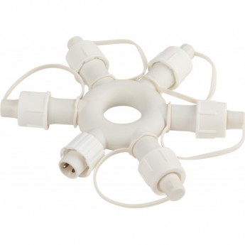 Разветвитель ЭРА ERAPS-OR2 круговой для гирлянд 6 гнезд IP44 ПВХ 24 В Разветвитель ЭРА ERAPS-OR2 круговой для гирлянд 6 гнезд IP44 ПВХ 24 В