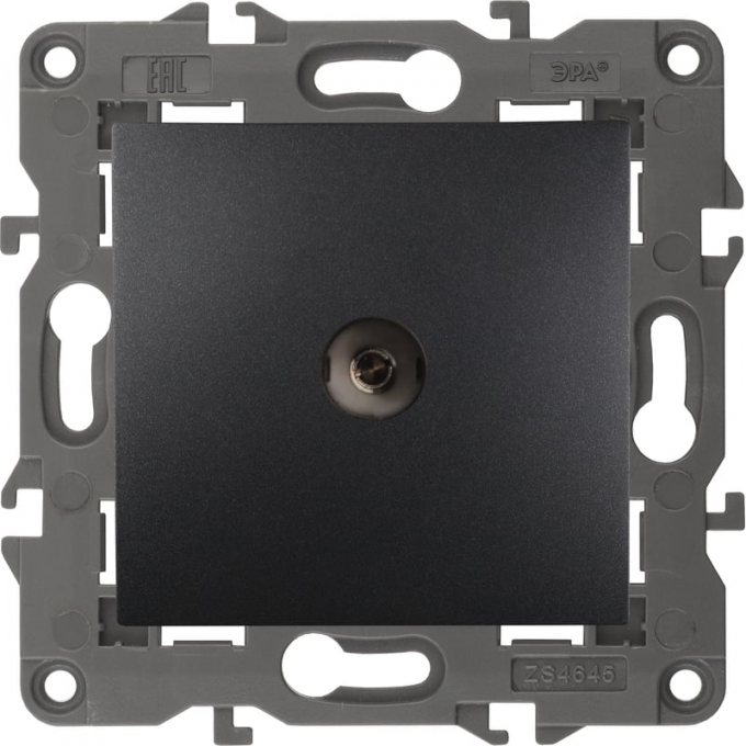 Розетка TV одиночная ЭРА ELEGANCE 14-3101-05 антрацит B0034294