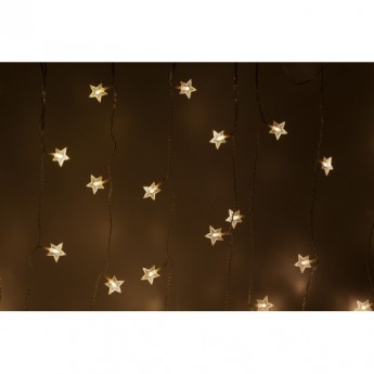 Светодиодная новогодняя гирлянда ЭРА ENIZ-64W ЗВЕЗДОЧКИ 1,2*1,3 м теплый белый 64LED IP20 Светодиодная новогодняя гирлянда ЭРА ENIZ-64W ЗВЕЗДОЧКИ 1,2*1,3 м теплый белый 64LED IP20