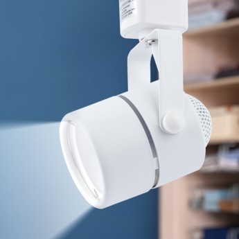 Трековый светильник однофазный ЭРА TR11-GU10 WH под лампу MR16 белый Трековый светильник однофазный ЭРА TR11-GU10 WH под лампу MR16 белый