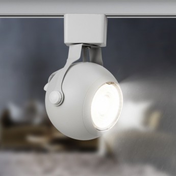 Трековый светильник однофазный ЭРА TR35-GU10 WH под лампу MR16 белый Трековый светильник однофазный ЭРА TR35-GU10 WH под лампу MR16 белый