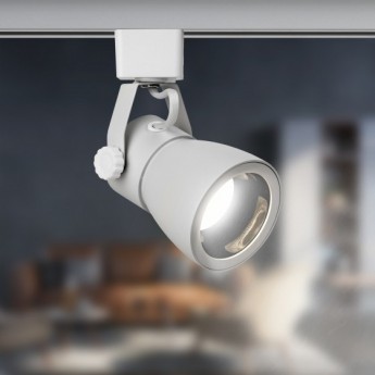 Трековый светильник однофазный ЭРА TR38-GU10 WH под лампу MR16 белый Трековый светильник однофазный ЭРА TR38-GU10 WH под лампу MR16 белый
