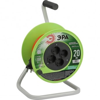 Удлинитель на катушке ЭРА Б0059779 4х20м без заземление RP-4-2x0.75-20m ПВС 2х0.75