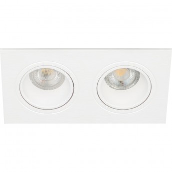 Встраиваемый светильник декоративный ЭРА KL90-2 WH MR16/GU5.3 белый, пластиковый Встраиваемый светильник декоративный ЭРА KL90-2 WH MR16/GU5.3 белый, пластиковый